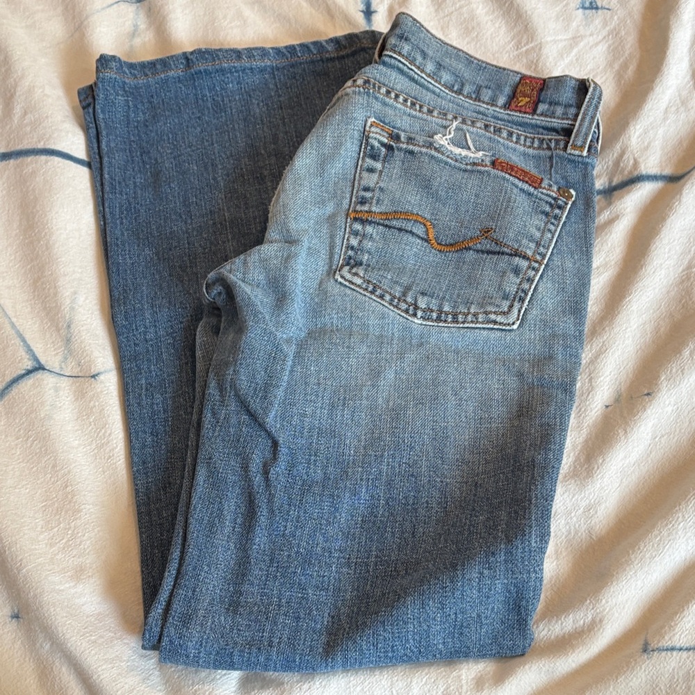 7 For All Mankind Medium Blue Denim Jeans